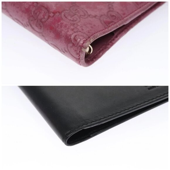 GUCCI GG Canvas Day Planner Cover 2 Set Black Purple Auth ti2799 - Picture 16 of 16